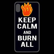 Coque  iPhone XS Max Premium Keep Calm Burn Noir