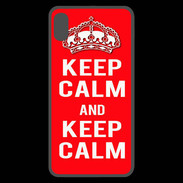 Coque  iPhone XS Max Premium Keep Calm Rouge