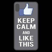 Coque  iPhone XS Max Premium Keep Calm Like This Gris