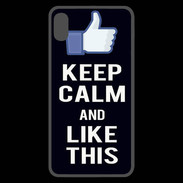 Coque  iPhone XS Max Premium Keep Calm Like This Noir