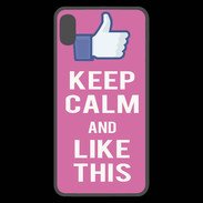 Coque  iPhone XS Max Premium Keep Calm Like This Rose