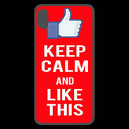 Coque  iPhone XS Max Premium Keep Calm Like This Rouge