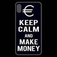 Coque  iPhone XS Max Premium Keep Calm Make money Noir