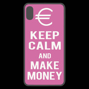 Coque  iPhone XS Max Premium Keep Calm Make money Rose