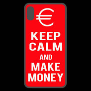 Coque  iPhone XS Max Premium Keep Calm Make money Rouge