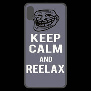 Coque  iPhone XS Max Premium Keep Calm Reelax Gris