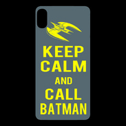 Coque  iPhone XS Max Premium Keep Calm Call Batman Gris