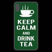 Coque  iPhone XS Max Premium Keep Calm Drink Tea Vert