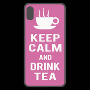 Coque  iPhone XS Max Premium Keep Calm Drink Tea Rose