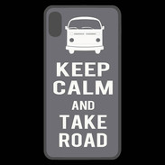 Coque  iPhone XS Max Premium Keep Calm Take Road Gris