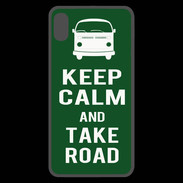 Coque  iPhone XS Max Premium Keep Calm Take road Vert