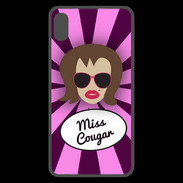 Coque  iPhone XS Max Premium Miss Cougar Chatain