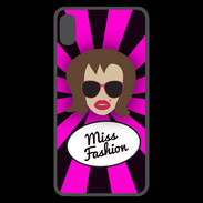 Coque  iPhone XS Max Premium Miss Fashion Chatain