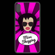 Coque  iPhone XS Max Premium Miss Shopping Brune