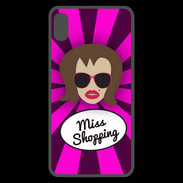 Coque  iPhone XS Max Premium Miss Shopping Chatain