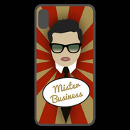 Coque  iPhone XS Max Premium Mister Business Brun