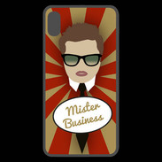 Coque  iPhone XS Max Premium Mister Business Chatain