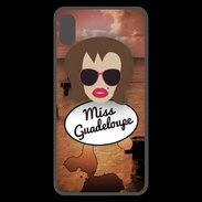 Coque  iPhone XS Max Premium Miss Guadeloupe Chatain