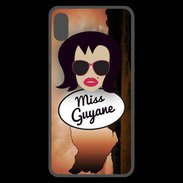 Coque  iPhone XS Max Premium Miss Guyane Brune