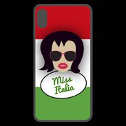 Coque  iPhone XS Max Premium Miss Italie Brune