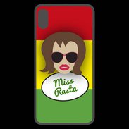 Coque  iPhone XS Max Premium Miss Rasta Chatain