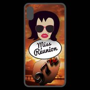 Coque  iPhone XS Max Premium Miss Réunion Brune
