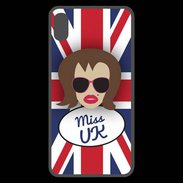 Coque  iPhone XS Max Premium Miss UK Chatain