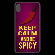 Coque  iPhone XS Max Premium Keep Calm and Be Spicy Rose