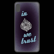 Coque  iPhone XS Max Premium In Islam We trust Bleu ZG