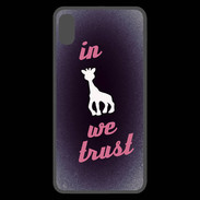 Coque  iPhone XS Max Premium In Girafe We trust Rouge ZG