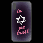 Coque  iPhone XS Max Premium In Judaïsme We trust Rouge ZG 