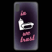 Coque  iPhone XS Max Premium In Junk We trust Rouge ZG