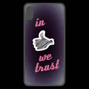 Coque  iPhone XS Max Premium In Like We trust Rouge ZG