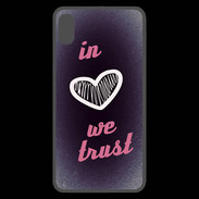 Coque  iPhone XS Max Premium In Love We trust Rouge ZG