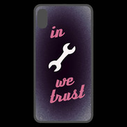 Coque  iPhone XS Max Premium In Mecanic We trust Rouge ZG