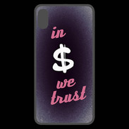 Coque  iPhone XS Max Premium In Money We trust Rouge ZG