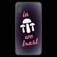 Coque  iPhone XS Max Premium In Mushrooms We trust Rouge ZG