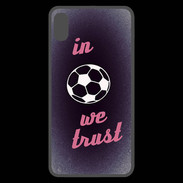Coque  iPhone XS Max Premium In Soccer We trust Rouge ZG