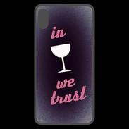 Coque  iPhone XS Max Premium In Wine We trust Rouge ZG