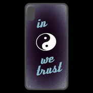 Coque  iPhone XS Max Premium In Zen We trust Bleu ZG