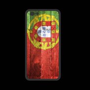 Coque  Iphone 8 PREMIUM Drapeau Portugal imitation bois