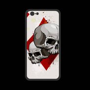 Coque  Iphone 8 PREMIUM Carte Tête de mort Carreau