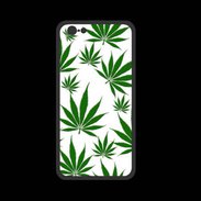 Coque  Iphone 8 PREMIUM Feuille de cannabis sur fond blanc