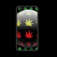 Coque  Iphone 8 PREMIUM Effet cannabis sur fond noir