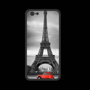 Coque  Iphone 8 PREMIUM Vintage Tour Eiffel et 2 cv