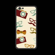 Coque  Iphone 8 PREMIUM Moustache lunette et chapeau