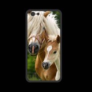 Coque  Iphone 8 PREMIUM Cheval et poulain