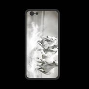 Coque  Iphone 8 PREMIUM Chevaux blancs