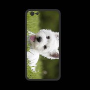 Coque  Iphone 8 PREMIUM Chiot terrier blanc 2