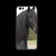 Coque  Iphone 8 PREMIUM Magnifique cheval noir 5